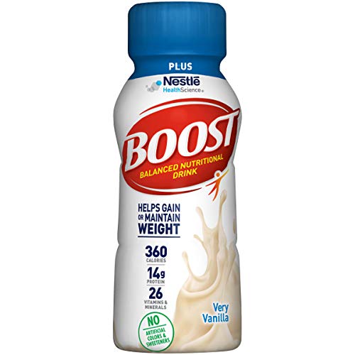 Boost Plus Complete Nutritional Drink, Very Vanilla, 8 Fl Oz (Pack of 24): Amazon.com: Health & Personal Care