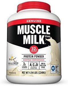 Muscle Milk Genuine Protein Powder, Vanilla CrÃ¨me, 32g Protein, 4.94 Pound: Sports & Outdoors