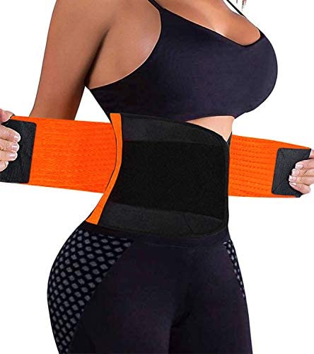 ENUZOR Waist Trainer Belt for Women - Waist Cincher Trimmer - Slimming Body Shaper Belt - Sport Girdle Belt (UP Graded): Clothing