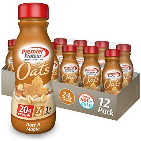 Premier Protein 20g Protein Shake with Oats, Apple Cinnamon, 11.5 Fl Oz Bottle, (12Count): Health & Personal Care