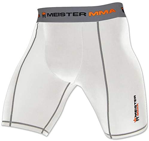 Meister MMA Compression Rush Fight Shorts w/Cup Pocket - Black - X