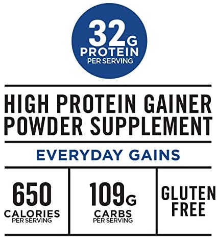 Muscle Milk Gainer Protein Powder, Chocolate, 32g Protein, 5 Pound: Sports & Outdoors