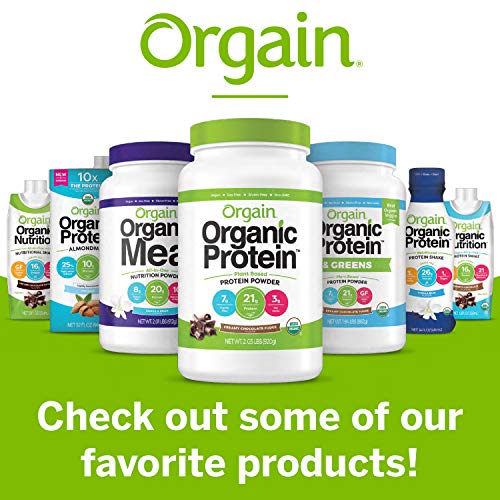 Orgain Organic Plant Based Protein Powder, Vanilla Bean - Vegan